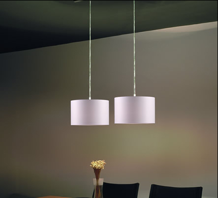 C129-600371101 By Modiss-Natali Collection White Mesh Finish Triple Suspension